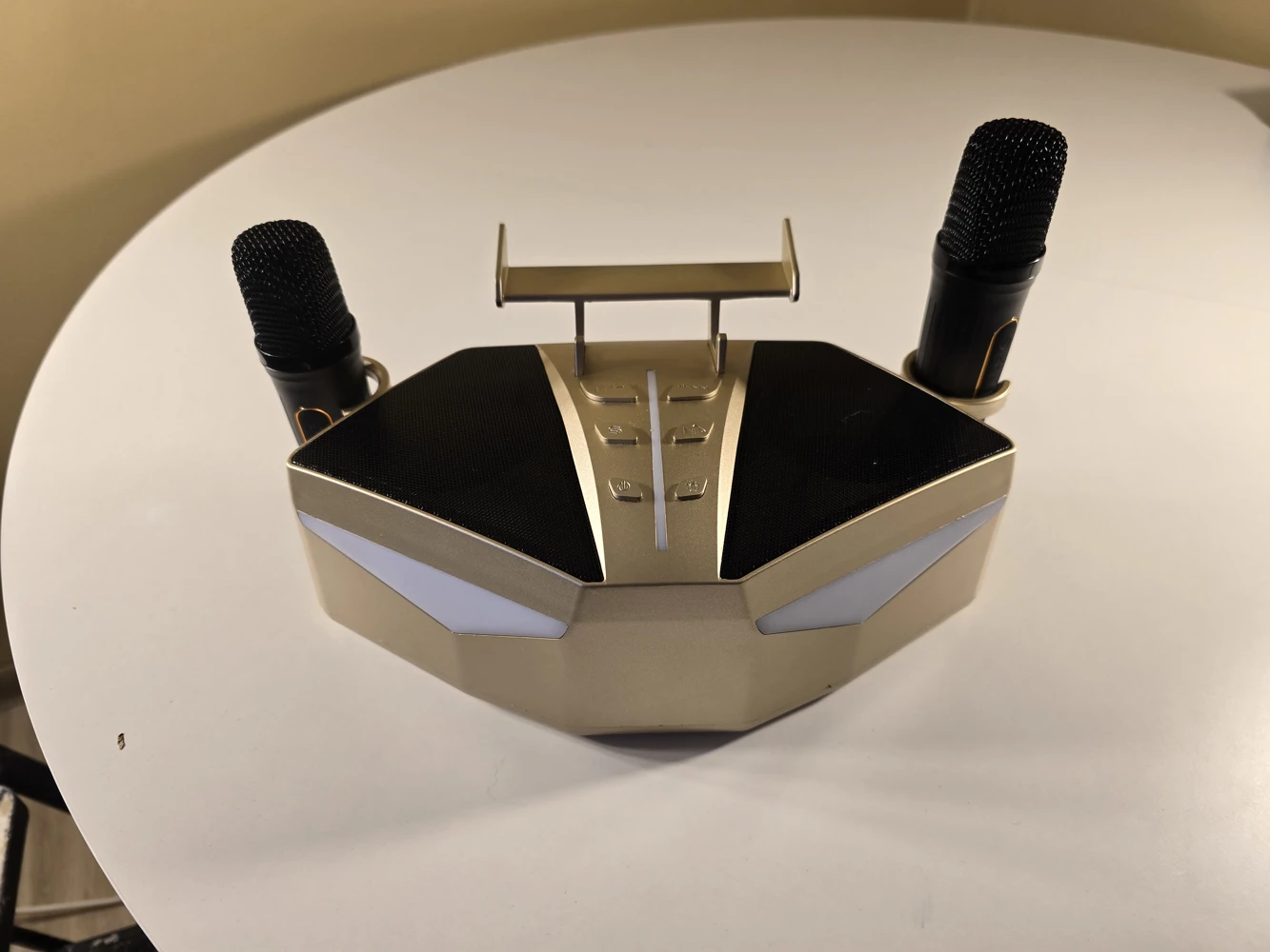 Głośnik kareoke z dwoma mikrofonami CHJ161